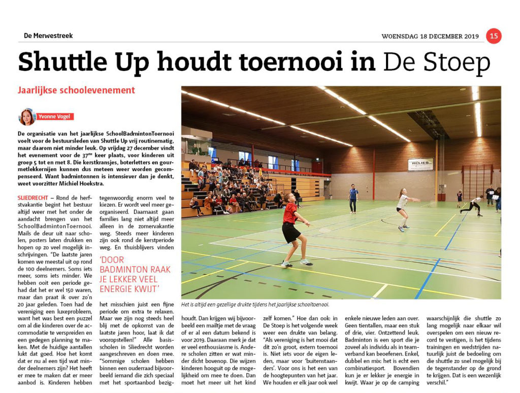 Leuk artikel in de Merwestreek